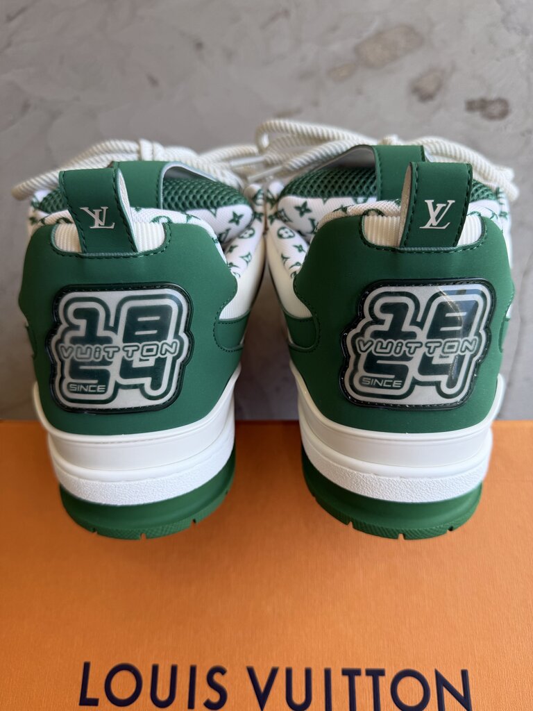 Louis Vuitton Sk8 Sneaker Green/White Sz. 14