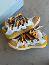 Lanvin Curb Sneaker Yellow/Cream Sz. 48