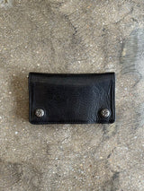 Chrome Hearts 1-Zip Celtic Button Leather Wallet
