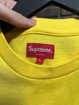 Supreme Small Box Logo Yellow Tee Sz. L