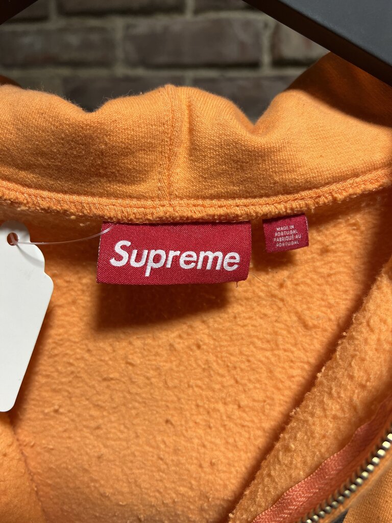 Supreme S Logo Orange Zip-UP Sz. M