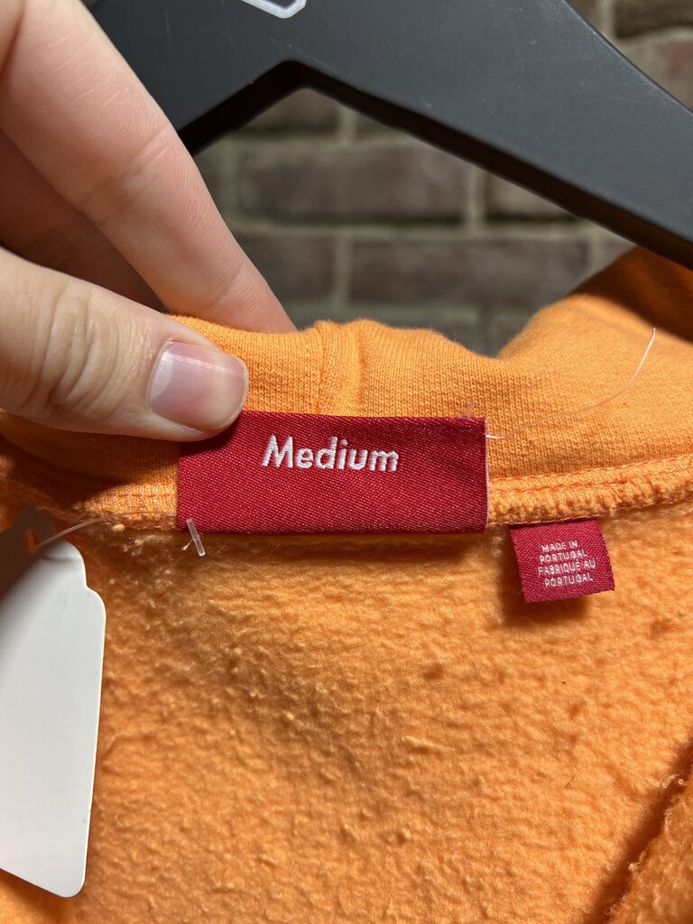Supreme S Logo Orange Zip-UP Sz. M