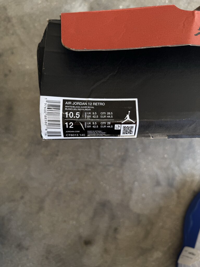 Jordan 12 Blueberry Sz. 10.5M