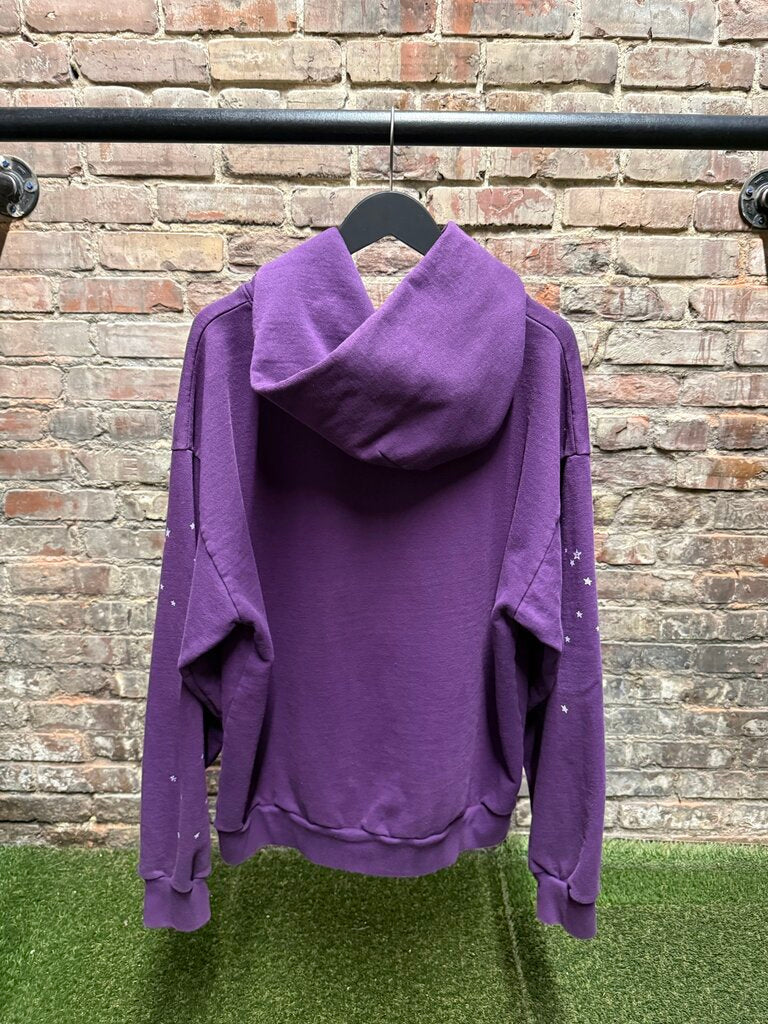 Sp5der Worldwide Purple Hoodie Sz. XL