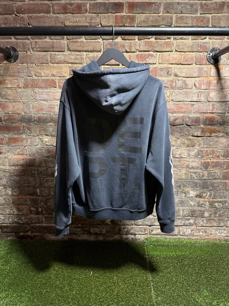 Gallery Dept Flames Hoodie Grey Sz. S