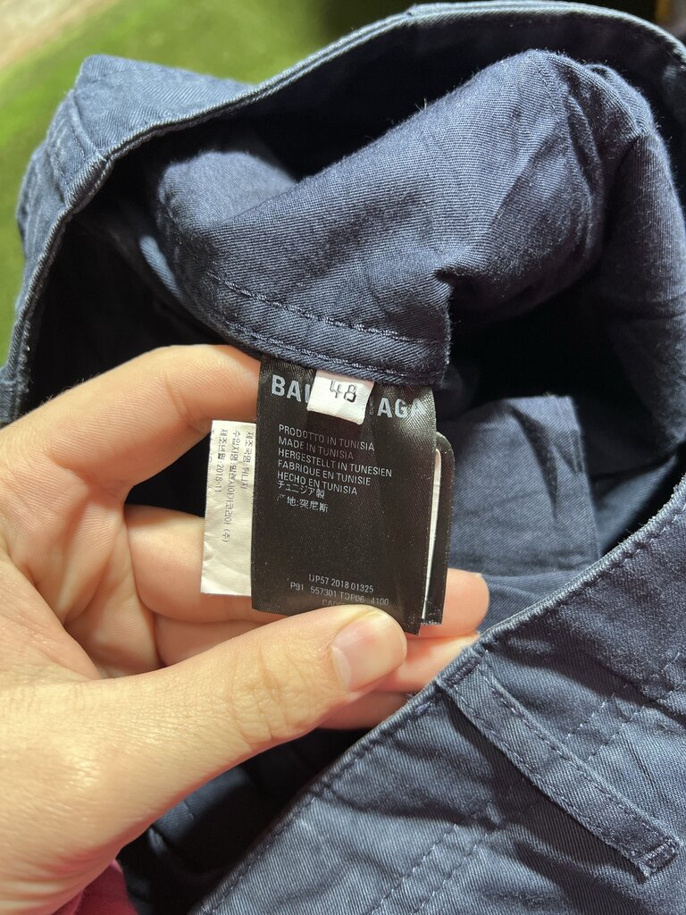Balenciaga Tapered Cargos Navy Sz. 48