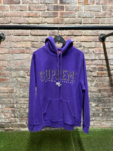 Supreme Rhinestone Purple Hoodie Sz. L