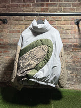 Who Decides War Side Zip Puffer Sz. XXL