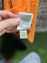 Bape Cropped Orange Zip-Up Sz. M