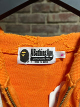 Bape Cropped Orange Zip-Up Sz. M
