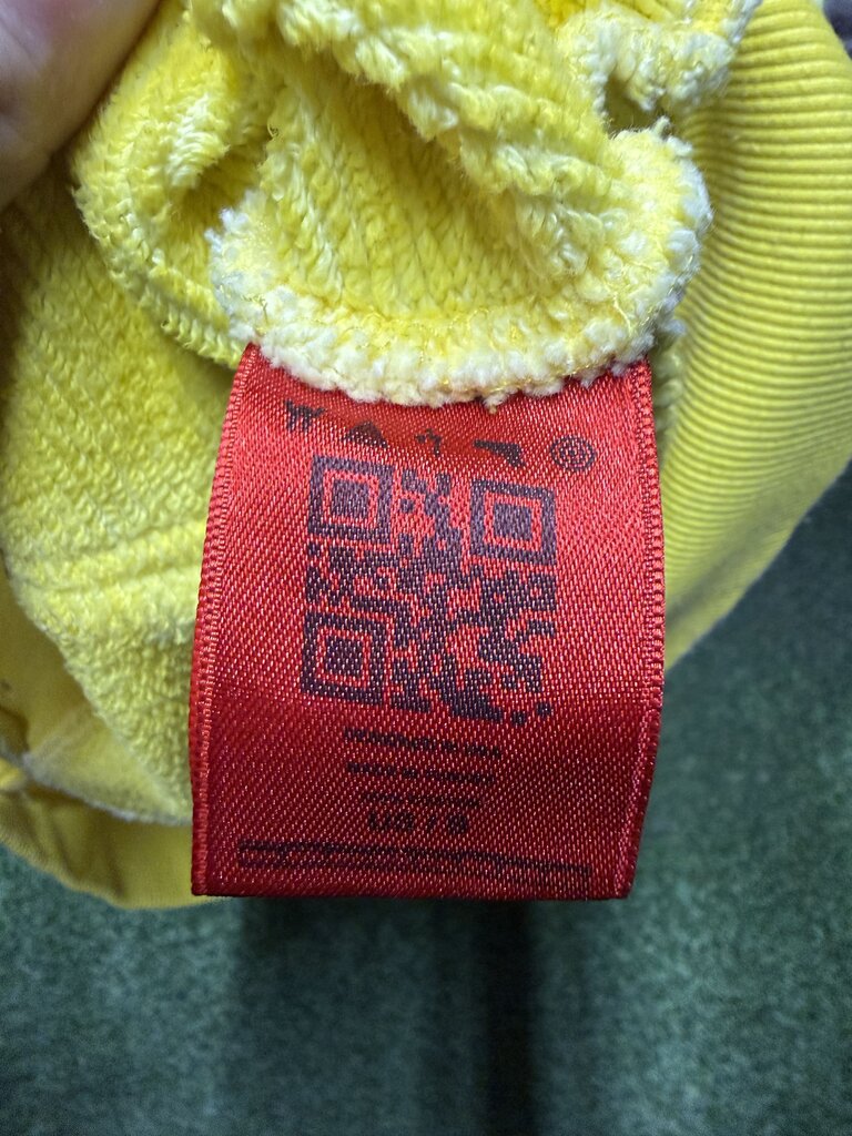 Murd333r.fm Yellow Chop333r Zip-Up Hoodie Sz. S