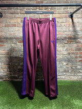 Needles Striped Track Pants Burgundy/Purple Sz. L