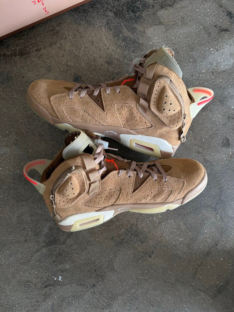 Travis Scott X Jordan 6 British Khaki Sz. 12