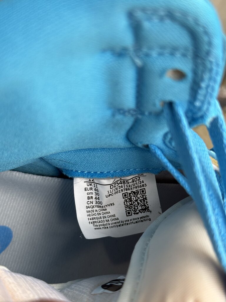 Jordan 1 UNC Reimagined Sz. 12