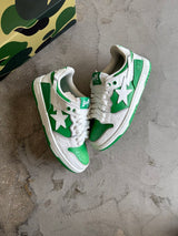 Bape Sk8Sta Low Green/White Sz. 7