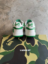 Bape Sk8Sta Low Green/White Sz. 7