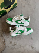 Bape Sk8Sta Low Green/White Sz. 7