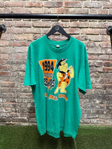 Vintage Flint Stones Green HBCU Tee Sz. XL