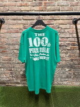 Vintage Flint Stones Green HBCU Tee Sz. XL
