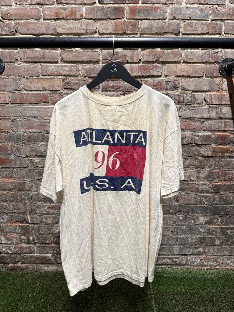 Vintage 1996 Olympic Block Tee Sz. XL