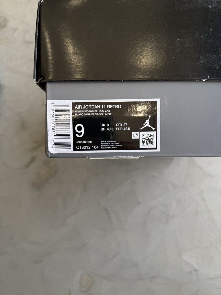 Jordan 11 Legend Blue Sz. 9 (nb)