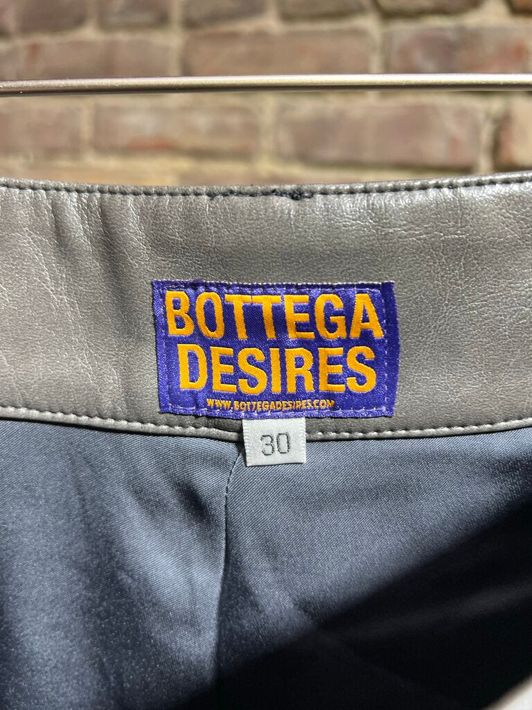 Bottega Desires Leather Shorts Sz. 30