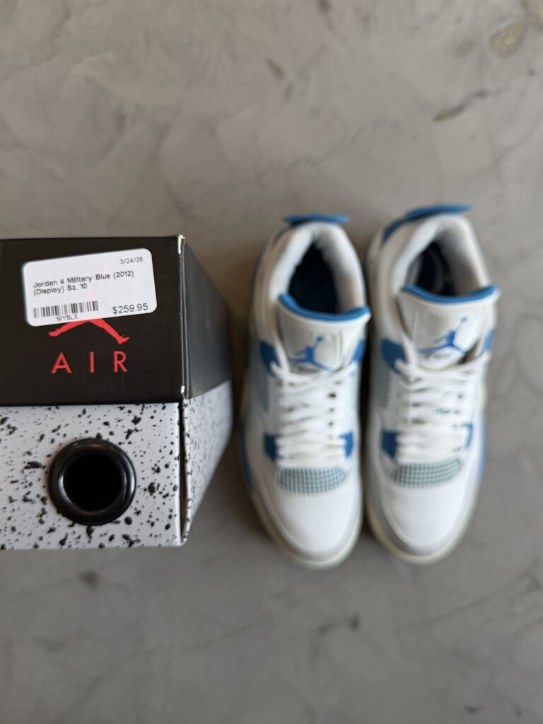 Jordan 4 Military Blue (2012) (Display) Sz. 10