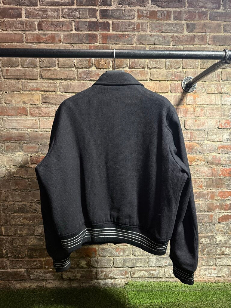 Amiri Bone Skeleton Varsity Jacket Black/White Sz. L