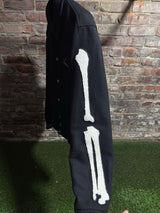 Amiri Bone Skeleton Varsity Jacket Black/White Sz. L