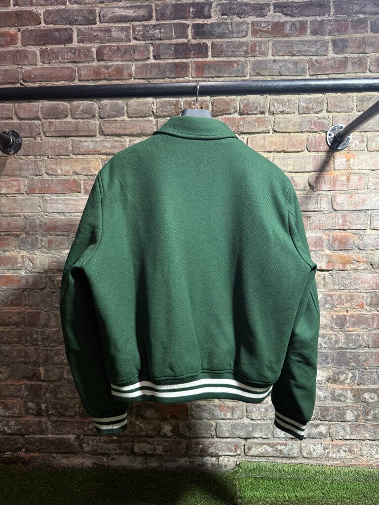 Amiri Bone Skeleton Varsity Jacket Green/White Sz. L