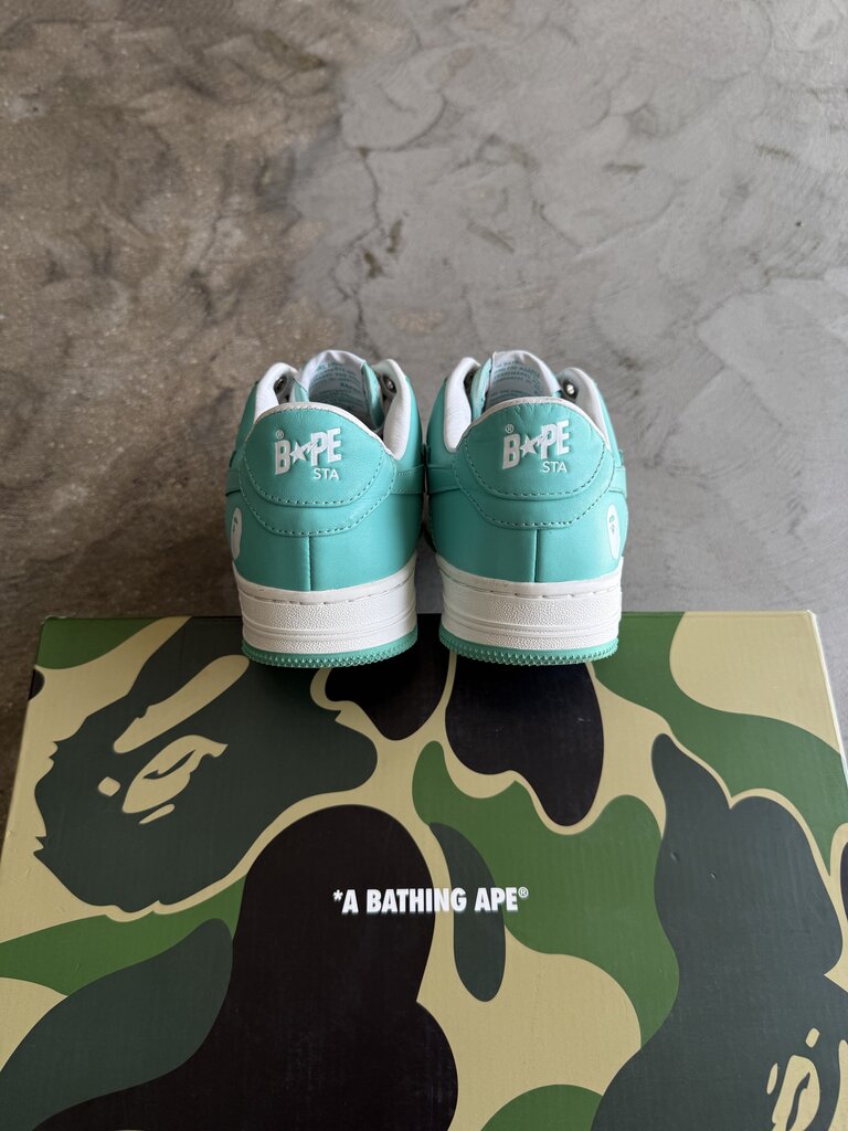 Bape Bapesta Teal/White Sz. 6