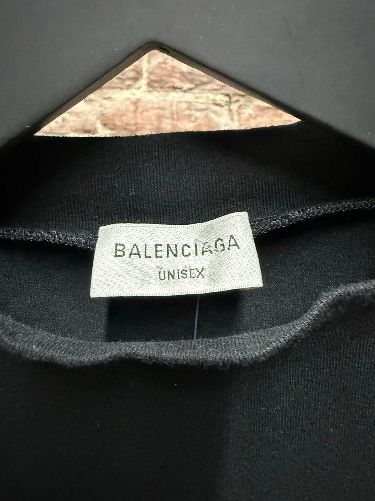 Balenciaga Bebe Rhinestone Tee Shirt Sz. S