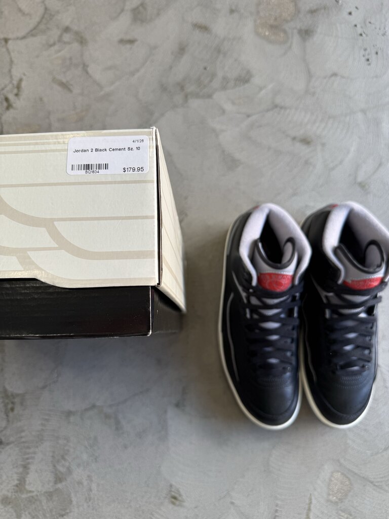 Jordan 2 Black Cement Sz. 10