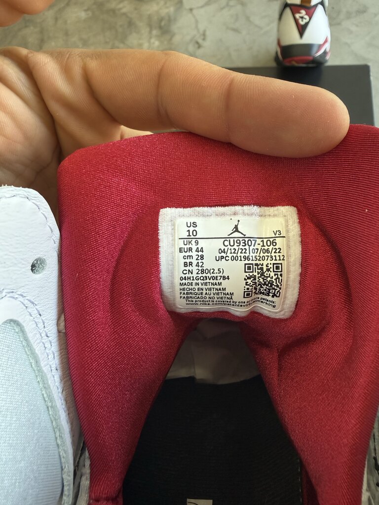 Jordan 7 Cardinal Sz. 10