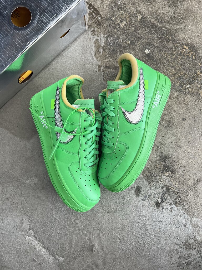 Off-White X Nike AF1 Brooklyn Green Spark Sz. 6.5M