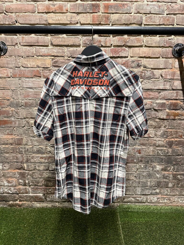 Vintage Harley Davidson Plaid Button-Up Sz. M