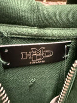 HMDD Green Crystal Zip-Up Hoodie Sz. L