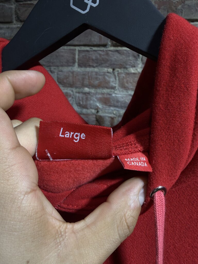 Supreme Bandana Box Logo Hoodie Red Sz. L
