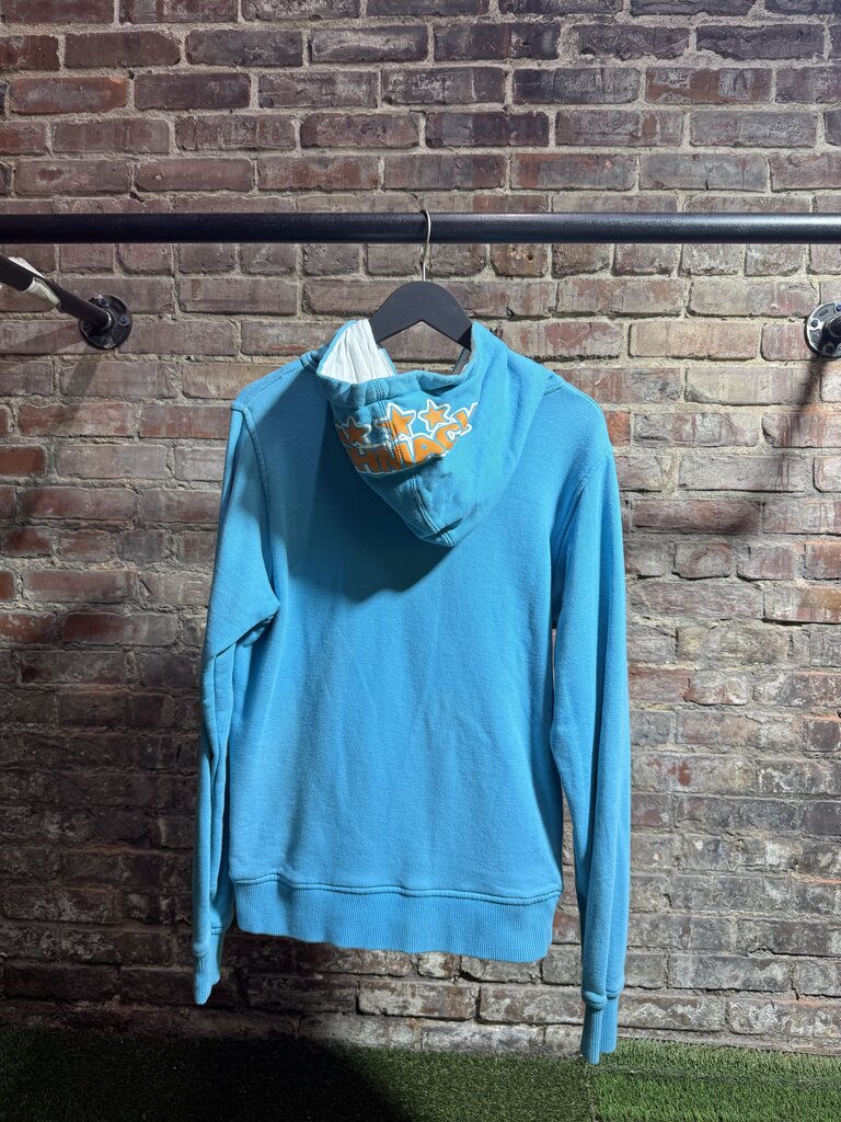 Shmack Zip-Up Hoodie Blue/Orange Sz. M