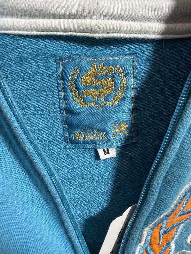 Shmack Zip-Up Hoodie Blue/Orange Sz. M