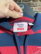 Supreme X Martine Rose Pin Stripe Hoodie Sz. L
