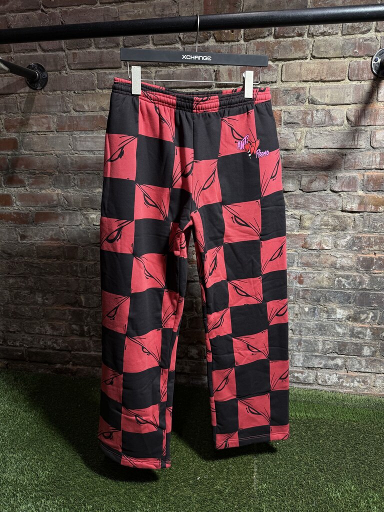 Matty Boy Las Vegas Anti Promo 99 Eyes Logo Sweatpants Red Sz. L