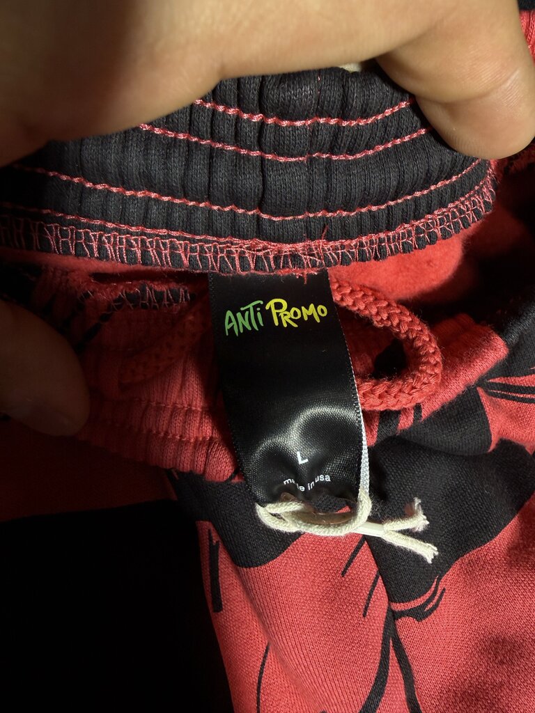 Matty Boy Las Vegas Anti Promo 99 Eyes Logo Sweatpants Red Sz. L