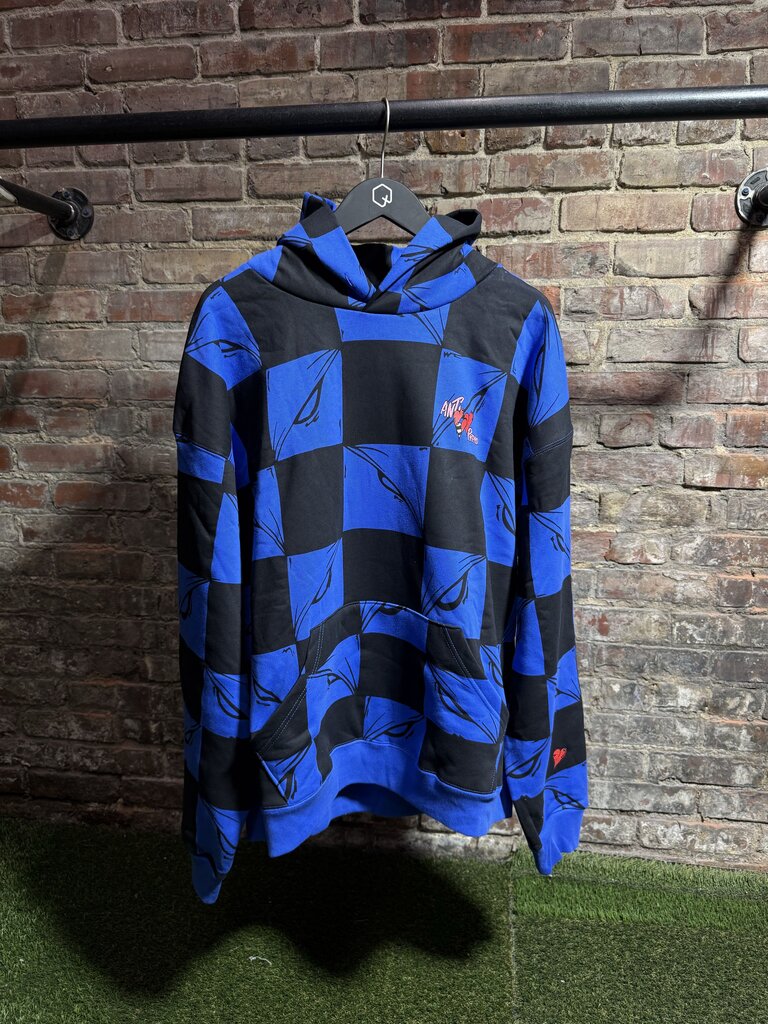 Matty Boy Las Vegas Anti Promo 99 Eyes Logo Hoodie Blue Sz. XL