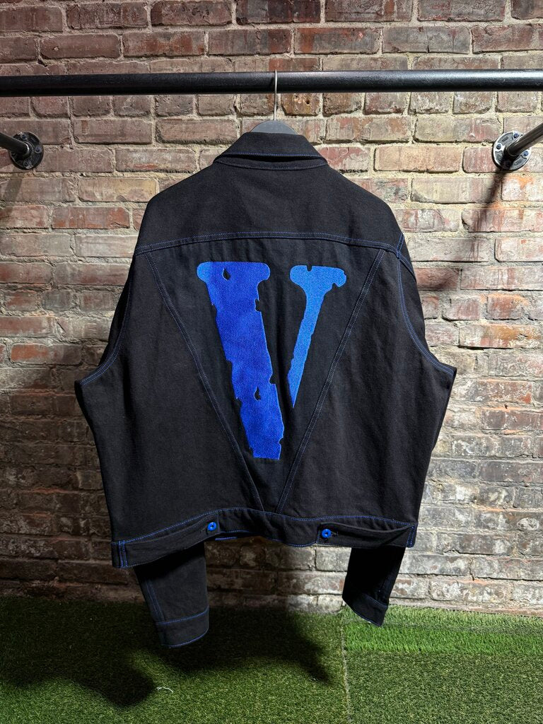 VLone X Friends Black/Blue Jean Jacket Sz. L