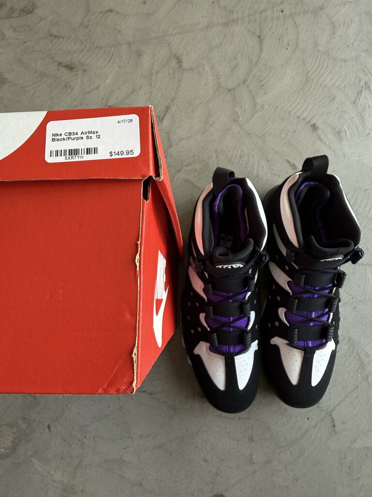 Nike CB34 AirMax Black/Purple Sz. 12