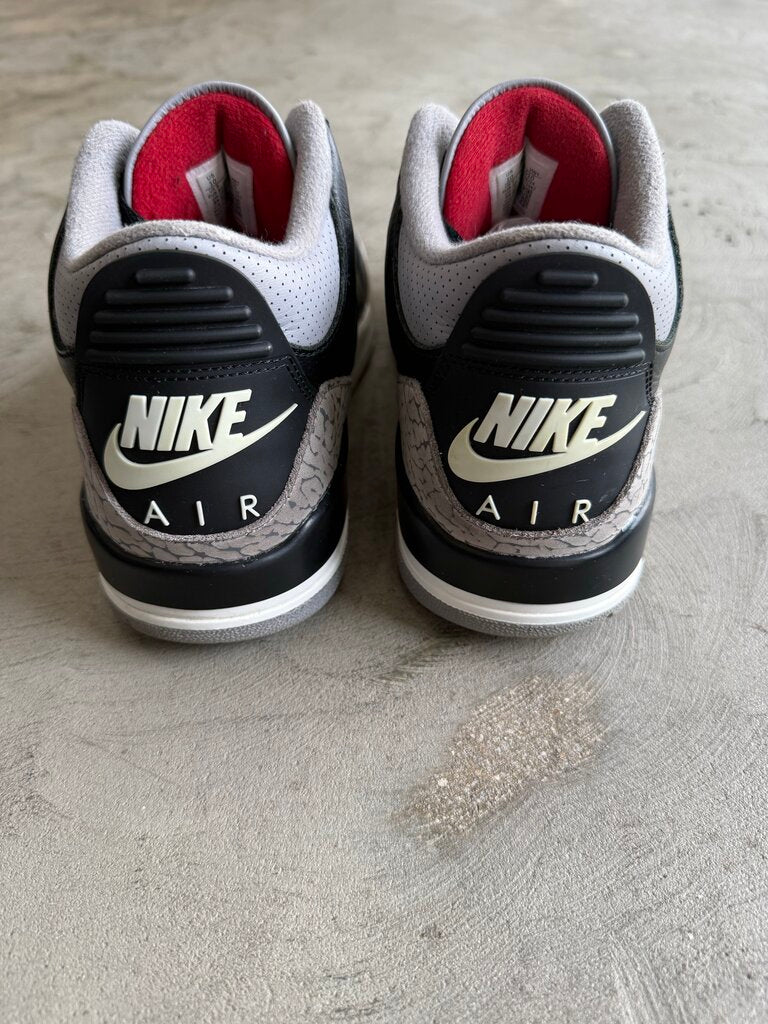 Jordan 3 Black Cement Sz. 10