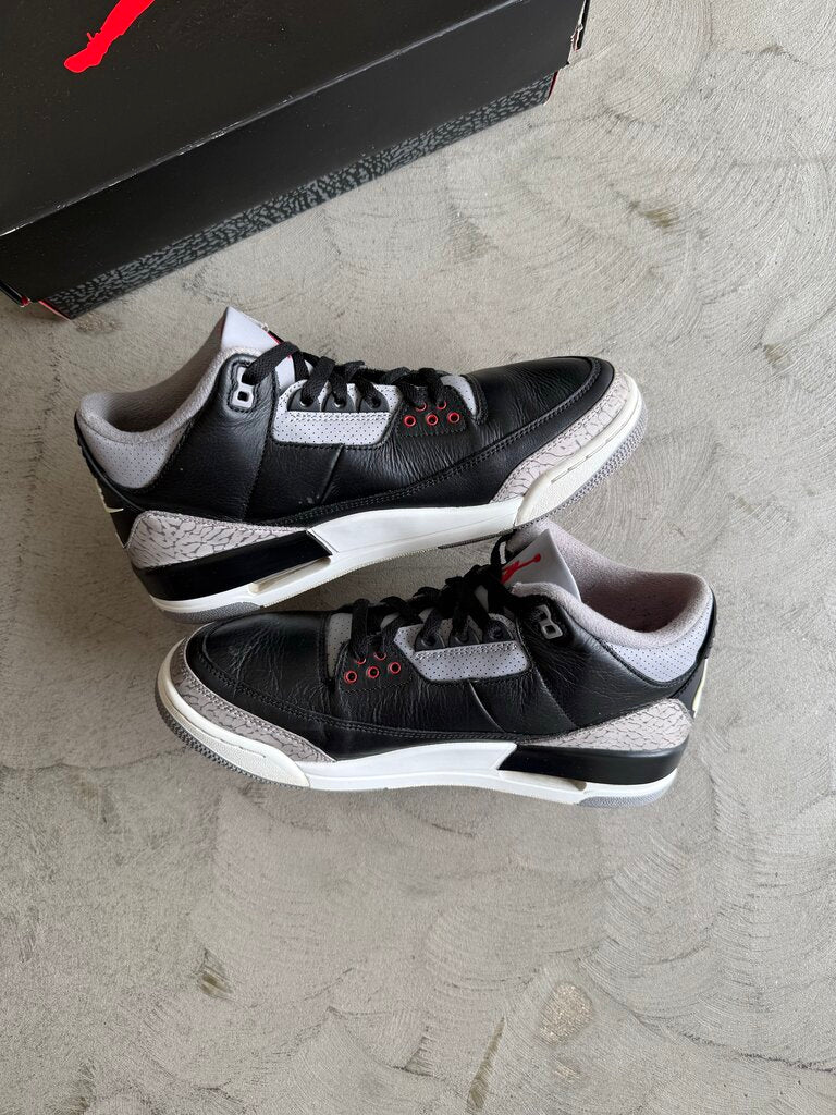 Jordan 3 Black Cement Sz. 10M