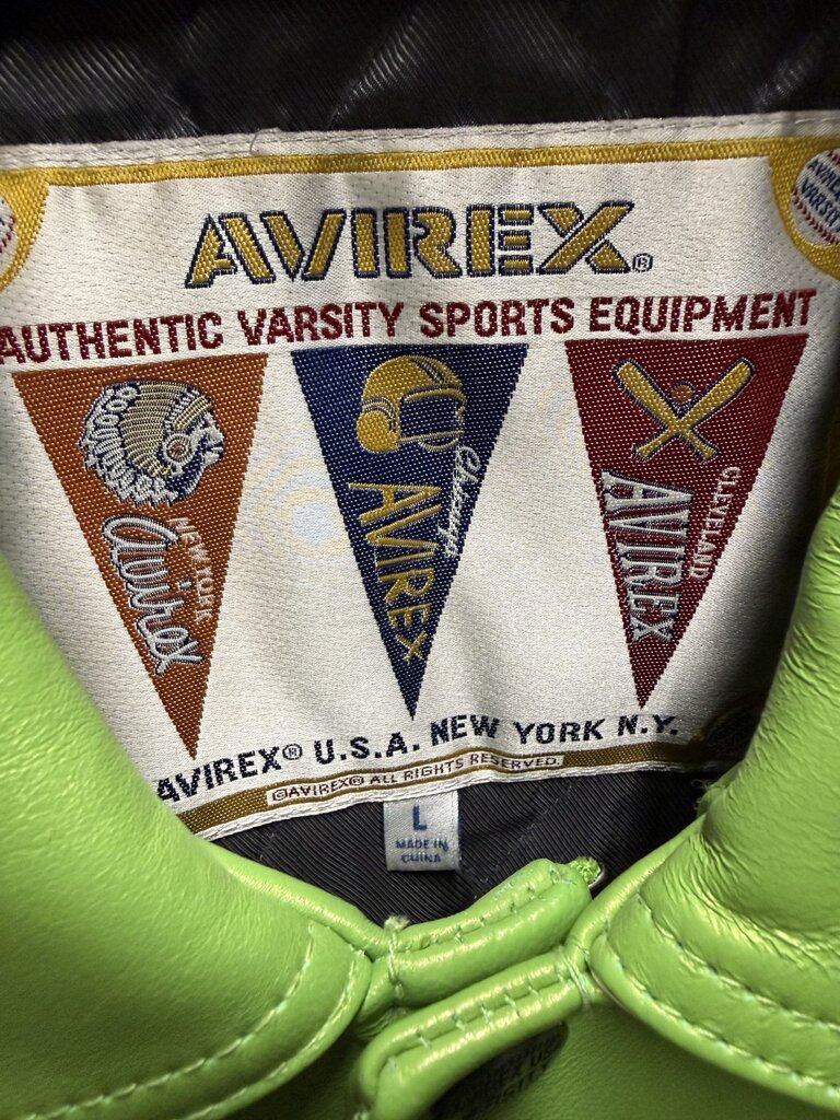 Avirex All Star Lime Grn Jacket sz. L