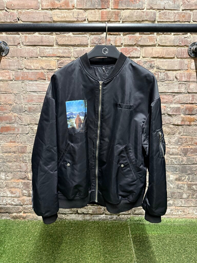 CDG Black Bomber Jacket Sz. L